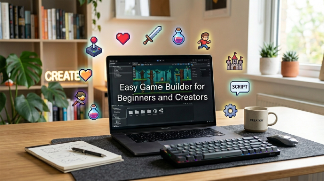 Easy Game Builder for Beginners and Creators